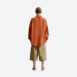 Sunset Orange Check Shirt